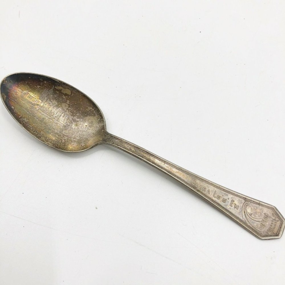 VINTAGE CLARA LU 'N 'EM & 1933 New York World's Fair Souvenir Spoon Silver Plate